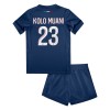 Conjunto (Camiseta+Pantalón Corto) Paris Saint-Germain Kolo Muani 23 Primera Equipación 2024-25 - Niño